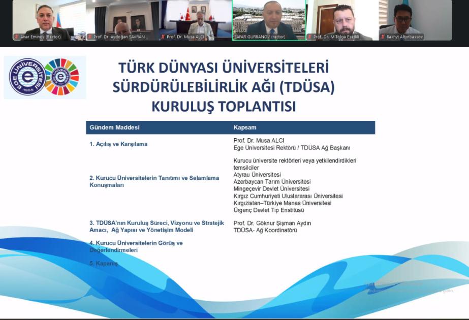Türk Dünyası Universitetləri Dayanıqlı İnkişaf Şəbəkəsi qurulur: MDU qurucu üzvlər sırasında yer alıb