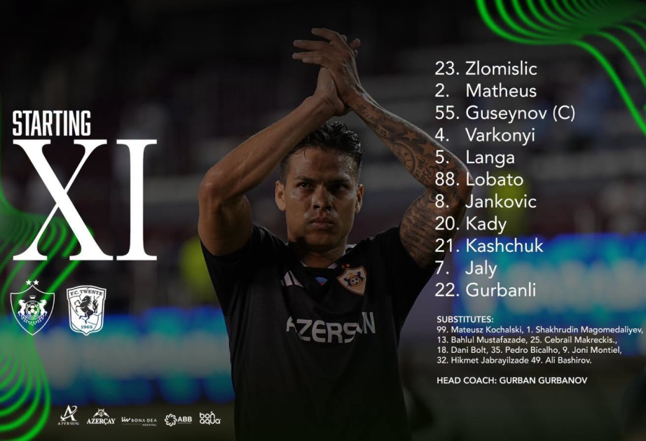 Konfrans Liqası: “Qarabağ” və “Tvente”nin start heyətləri açıqlanıb