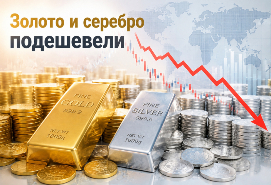 Цены на золото и серебро снизились