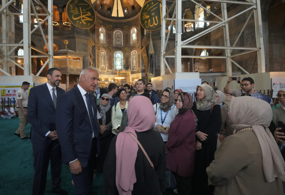 Ayasofya məbədində bərpa işləri aparılır