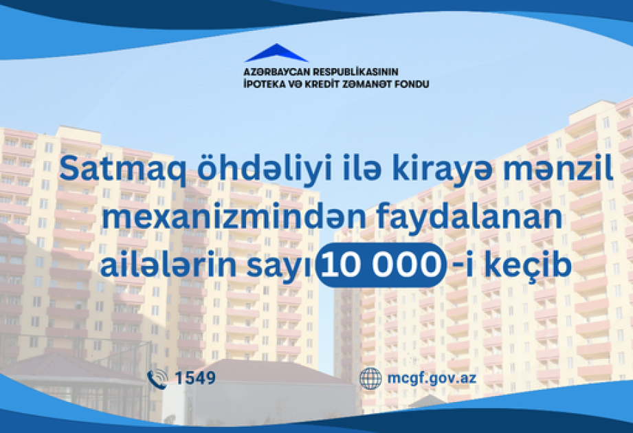 Satmaq öhdəliyi ilə kirayə mənzil mexanizmindən faydalanan ailələrin sayı 10 mini keçib