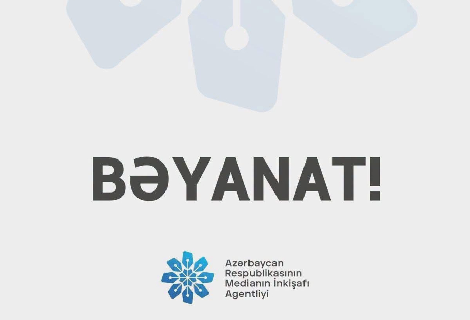 Medianın İnkişafı Agentliyi bəyanat yayıb