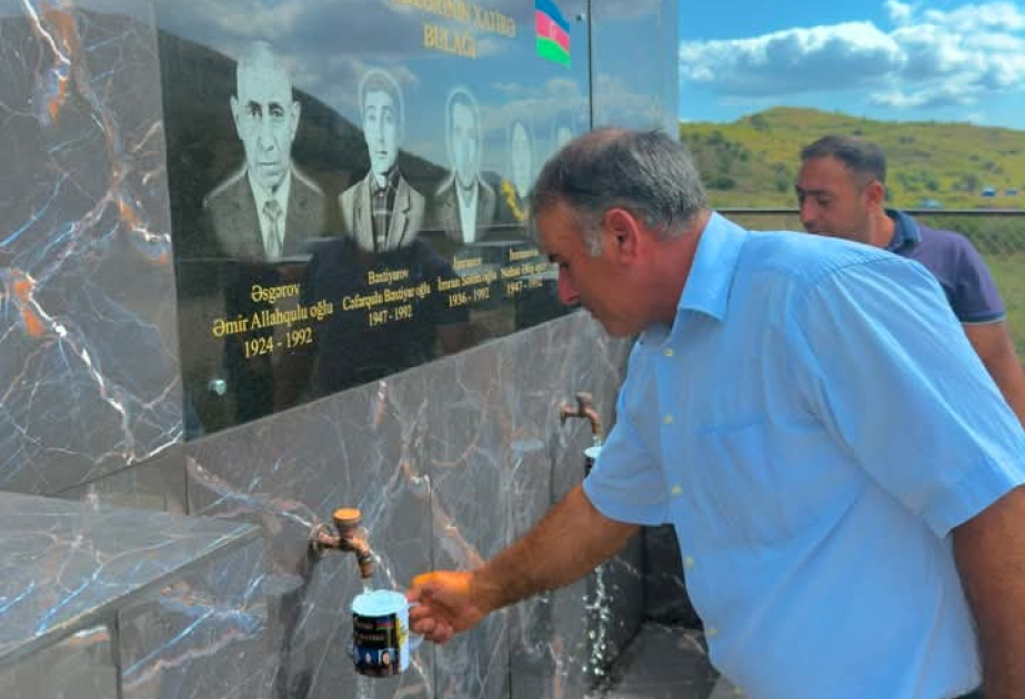 Laçının Ağbulaq kəndində “Xatirə bulağı” istifadəyə verilib