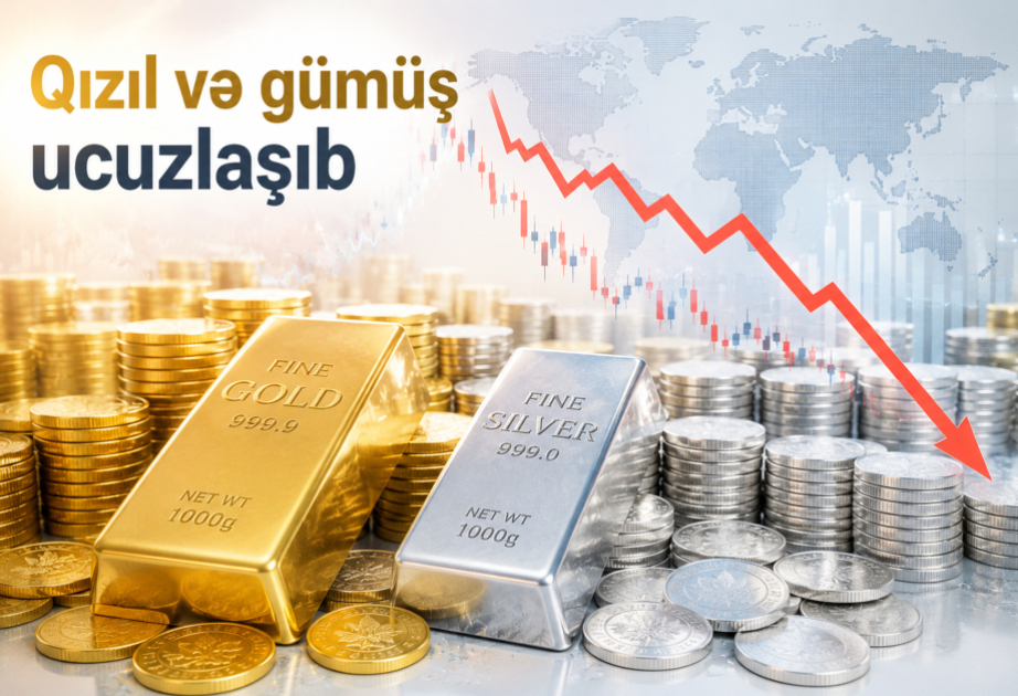 Les prix de l’or et de l’argent diminuent