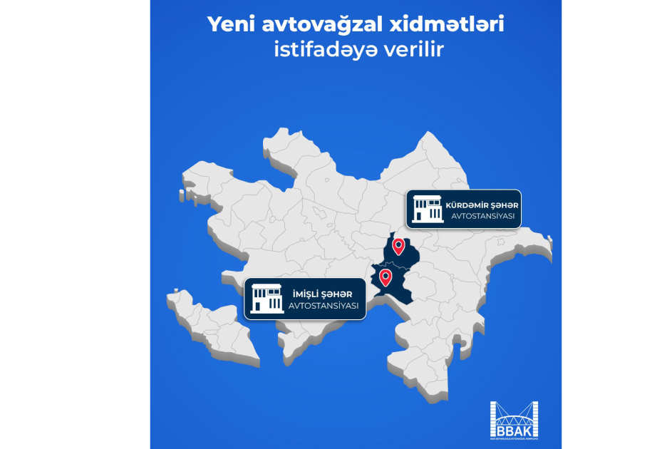Kürdəmir və İmişlidə yeni avtovağzal xidməti təşkil ediləcək