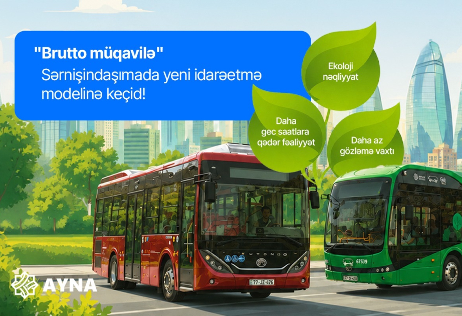 Paytaxtda 5 müntəzəm marşrut “brutto müqavilə” sisteminə qoşulub