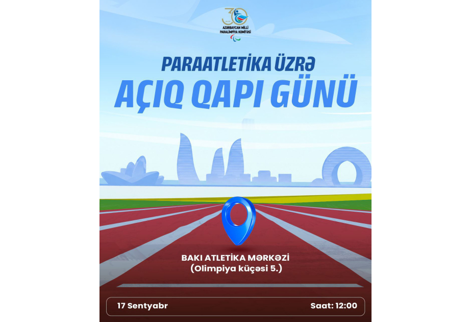Milli Paralimpiya Komitəsi paraatletika üzrə “Açıq qapı” günü keçirəcək