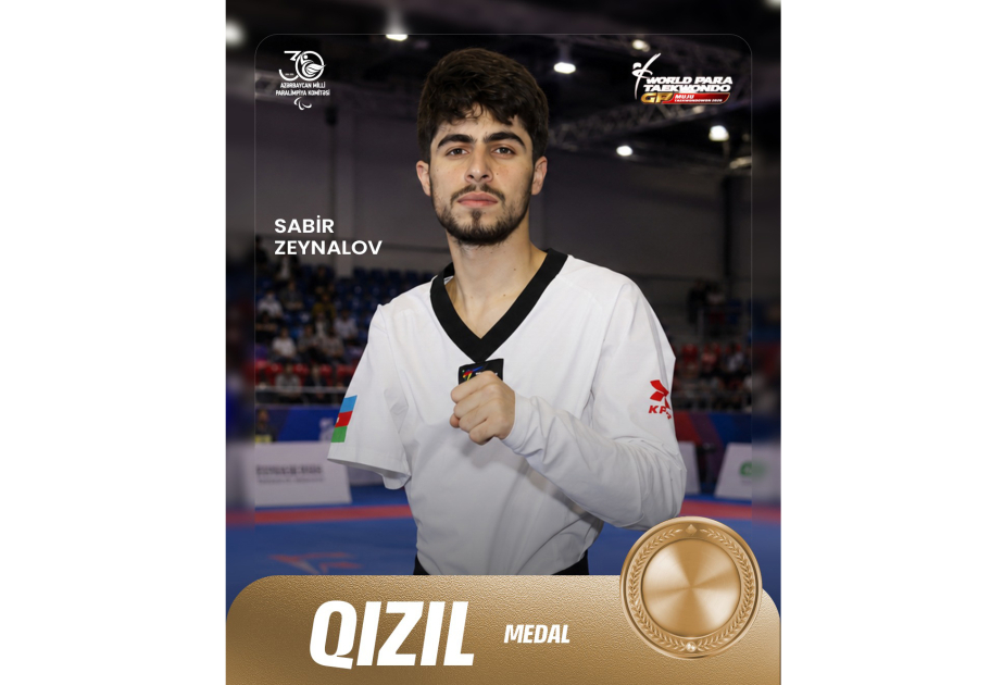Azerbaijani athlete wins gold at World Para Taekwondo Grand Prix