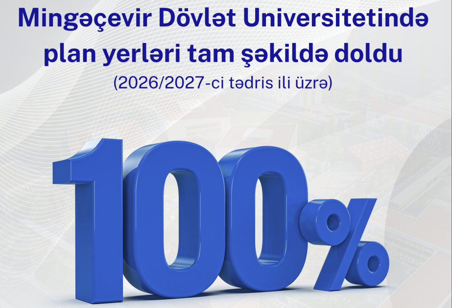 Mingəçevir Dövlət Universitetində bakalavriat səviyyəsi üzrə qəbul planı 100 faiz dolub