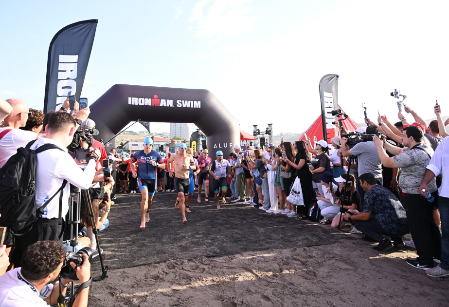 IRONMAN 70.3 triathlon kicks off in Baku