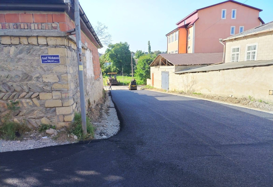 Qusar şəhərində 18 küçə asfaltlanır