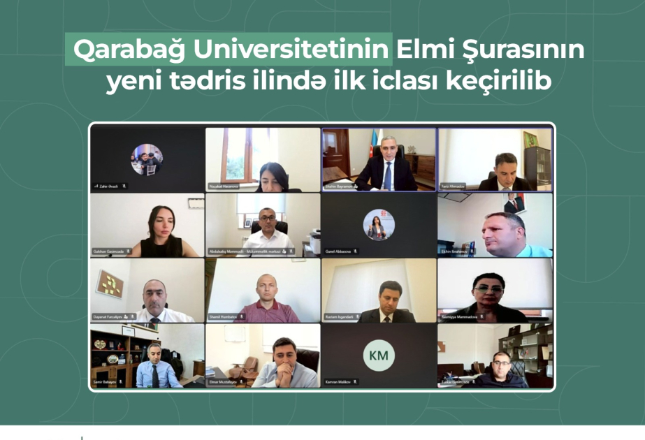 Qarabağ Universitetində yeni tədris ilinin əsas hədəfləri müəyyənləşdirilib