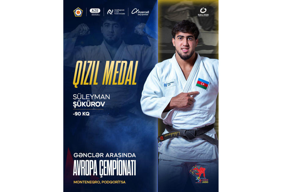 Azərbaycanın daha bir cüdoçusu Avropa çempionu olub