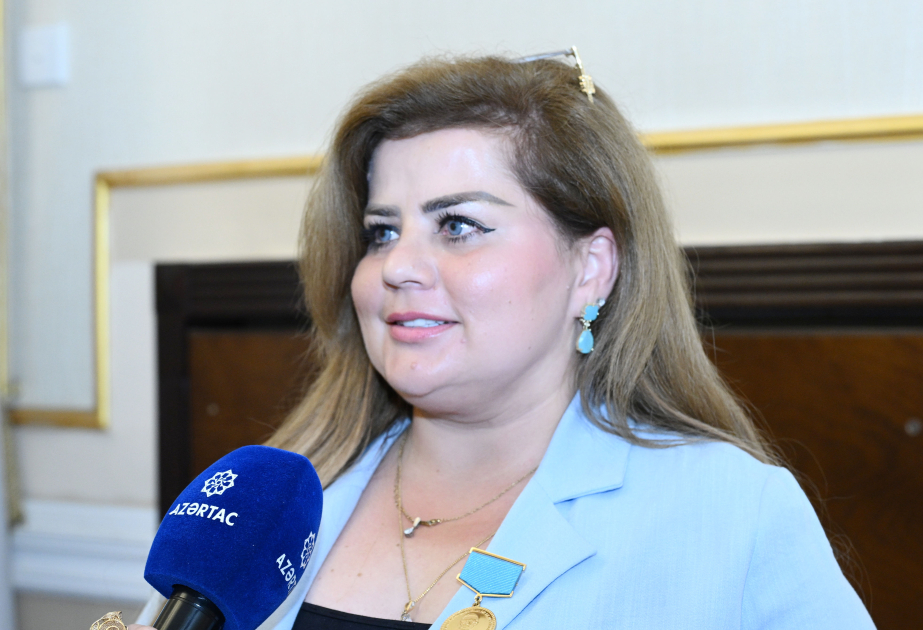 Tubuxanım Qasımzadə: “Əziz Səncər medalı” ilə təltif olunmağım mənim üçün böyük şərəfdir