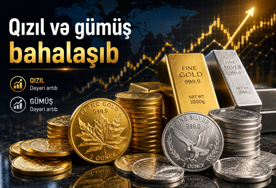 Qızıl və gümüş bahalaşıb VİDEO