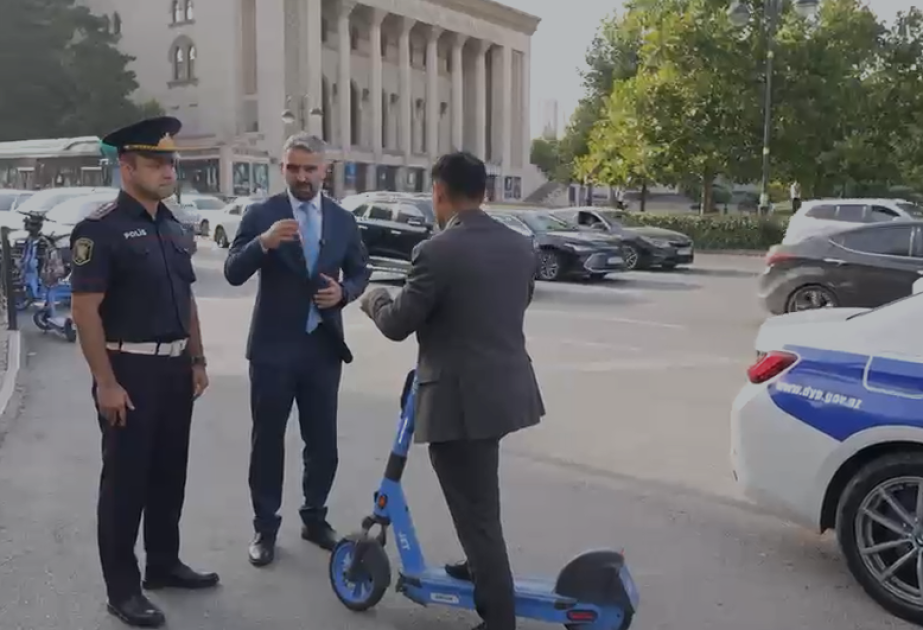 Velosiped və skuter sürücüləri üçün profilaktik tədbirlər həyata keçirilir