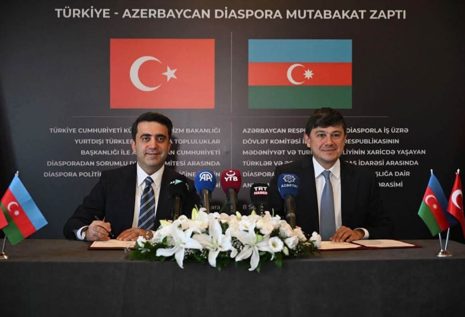 Azərbaycan və Türkiyə arasında diaspor sahəsində əməkdaşlıq haqqında memorandum imzalanıb