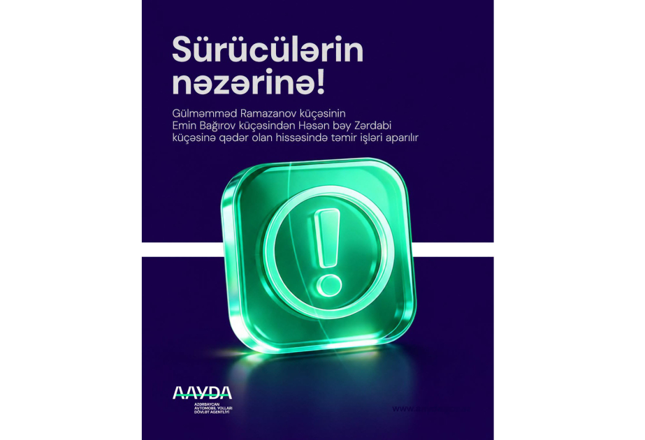 Binəqədi rayonundakı bu küçədə nəqliyyatın hərəkəti məhdudlaşdırıla bilər