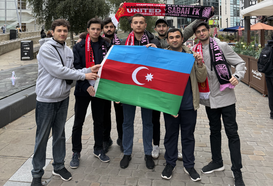 Азербайджанские болельщики в Манчестере – ФОТОГРАФИИ