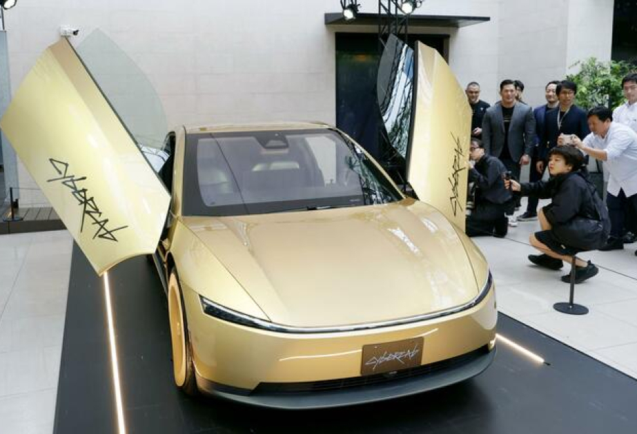 Tesla unveils driverless Cybercab in Japan for 1st time