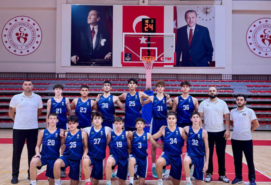 16 yaşadək Azərbaycan basketbol millisi Türkiyədə ikinci yeri tutub