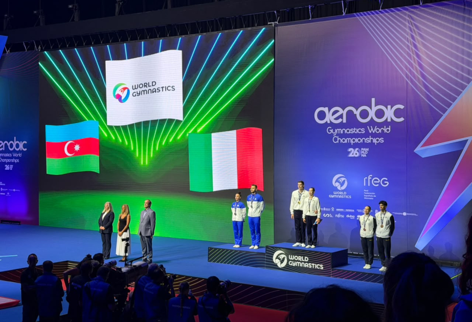 Azərbaycanın aerobika gimnastları dünya çempionatında gümüş medal qazanıblar