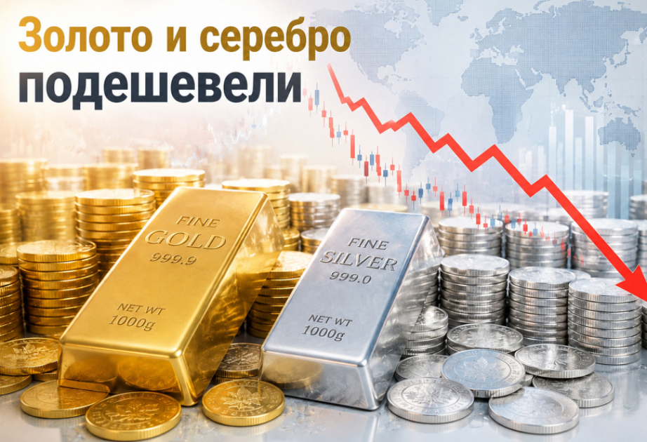 Цены на золото и серебро снизились