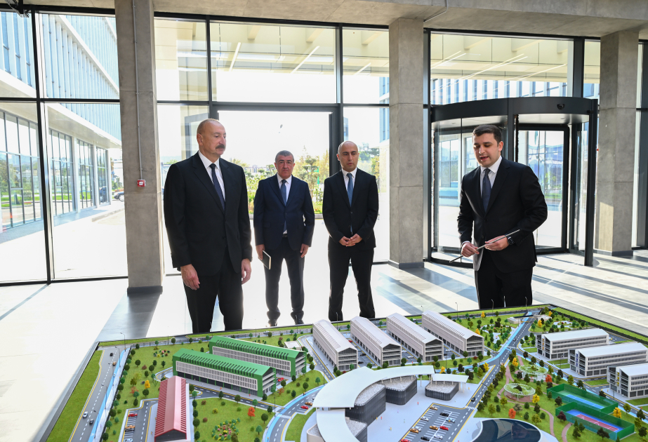 Prezident İlham Əliyev “SABAH.city” innovasiya şəhərciyinin birinci mərhələsinin açılışında iştirak edib