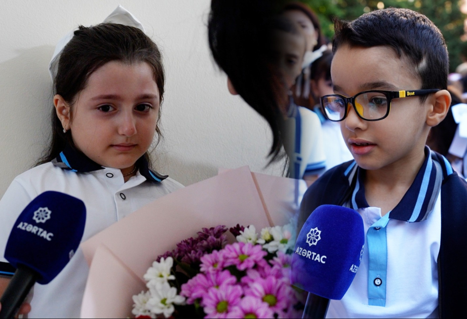 Birincilər ilk dərs günündə nələr danışdılar? VİDEO