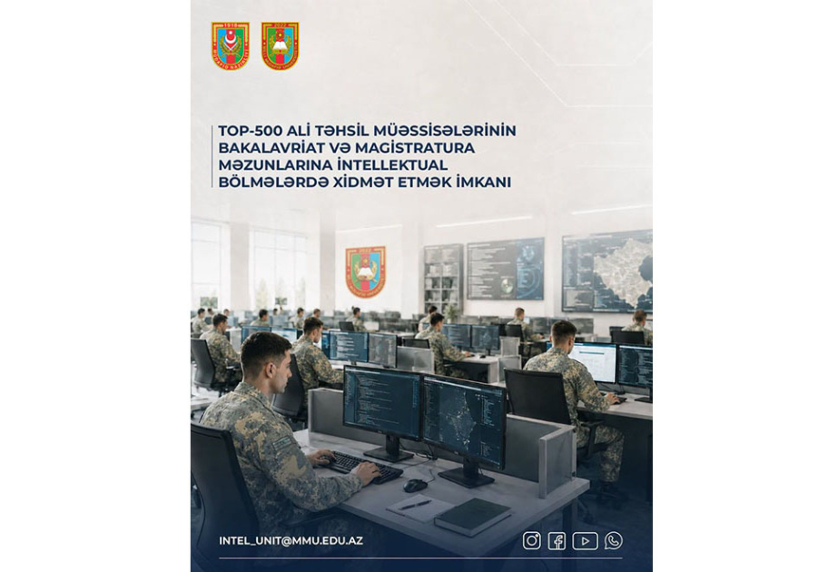 Beynəlxalq reytinqi ilk 500-cü sırada yer alan xarici ali təhsil müəssisələrinin məzunları olan çağırışçıların nəzərinə