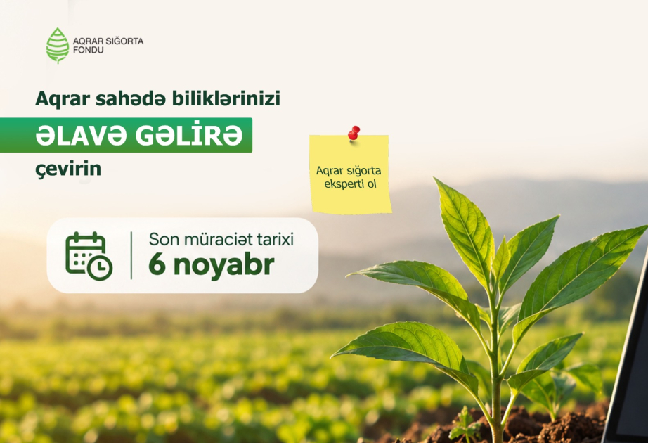Aqrar Sığorta Fondunda aqrar sığorta fəaliyyəti üzrə müstəqil ekspert təlimləri üçün qeydiyyat davam edir