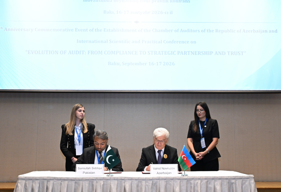 Azerbaijan`s Chamber of Auditors, Institute of Chartered Accountants of Pakistan sign renewed MoU
