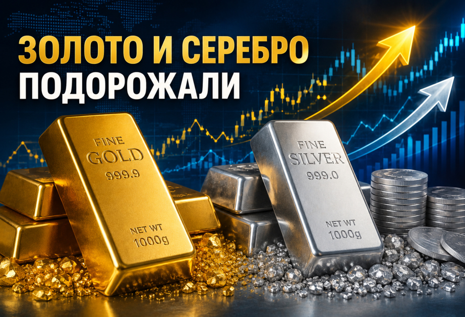 Золото и серебро подорожали ВИДЕО