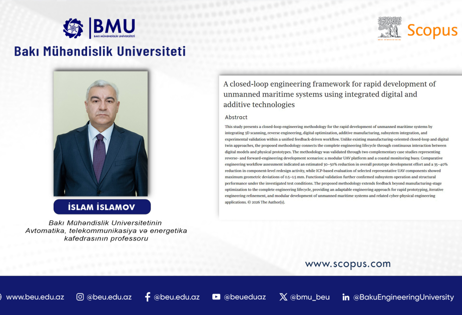 BEU scholar's article published in Q1 category international journal
