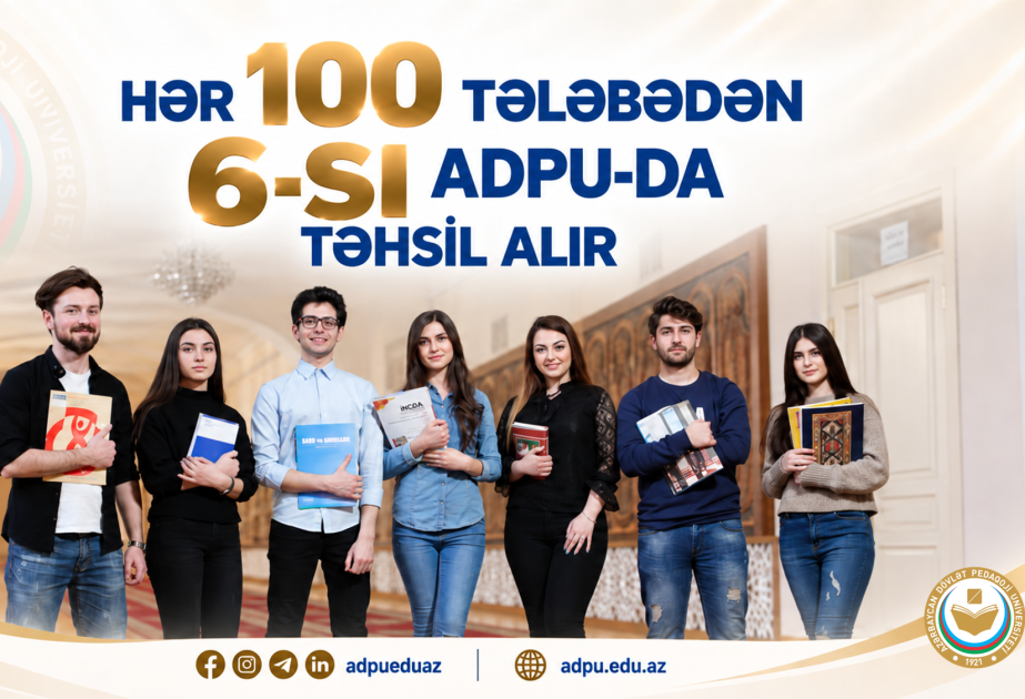 Hər 100 tələbədən 6-sı ADPU-da təhsil alır