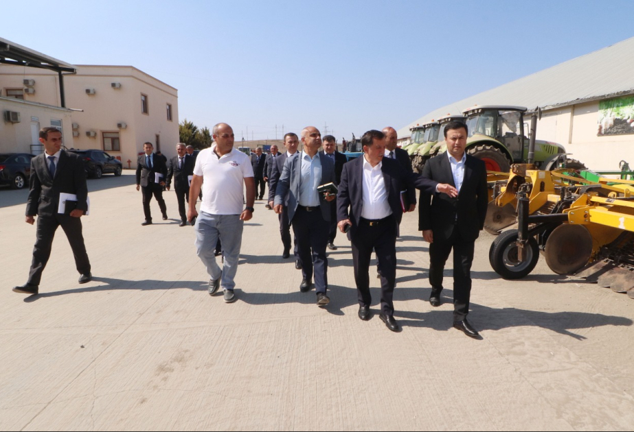 Qazaxın kəndlərində aqroparka və iri fermer təsərrüfatlarına baxış keçirilib