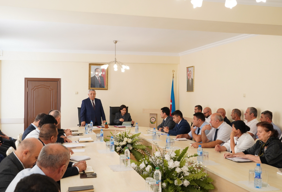Zaqatala rayonunda Dövlət Proqramının icrası ilə bağlı müşavirə keçirilib