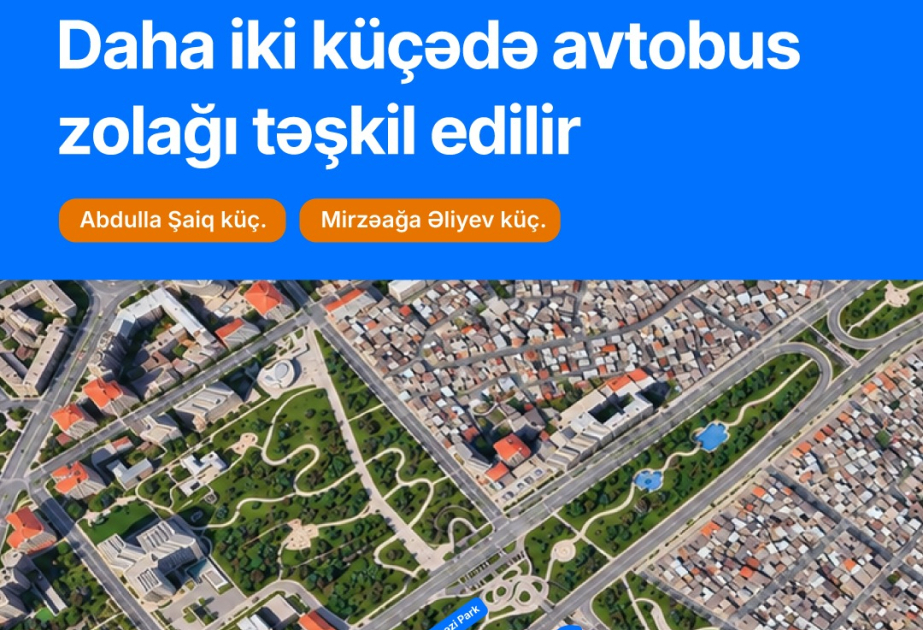 Bakının daha iki küçəsində avtobus zolağı təşkil edilir