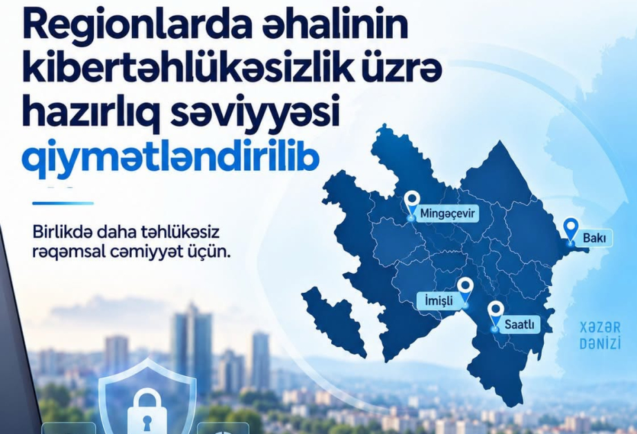Regionlarda əhalinin kibertəhlükəsizlik üzrə hazırlıq səviyyəsi qiymətləndirilib