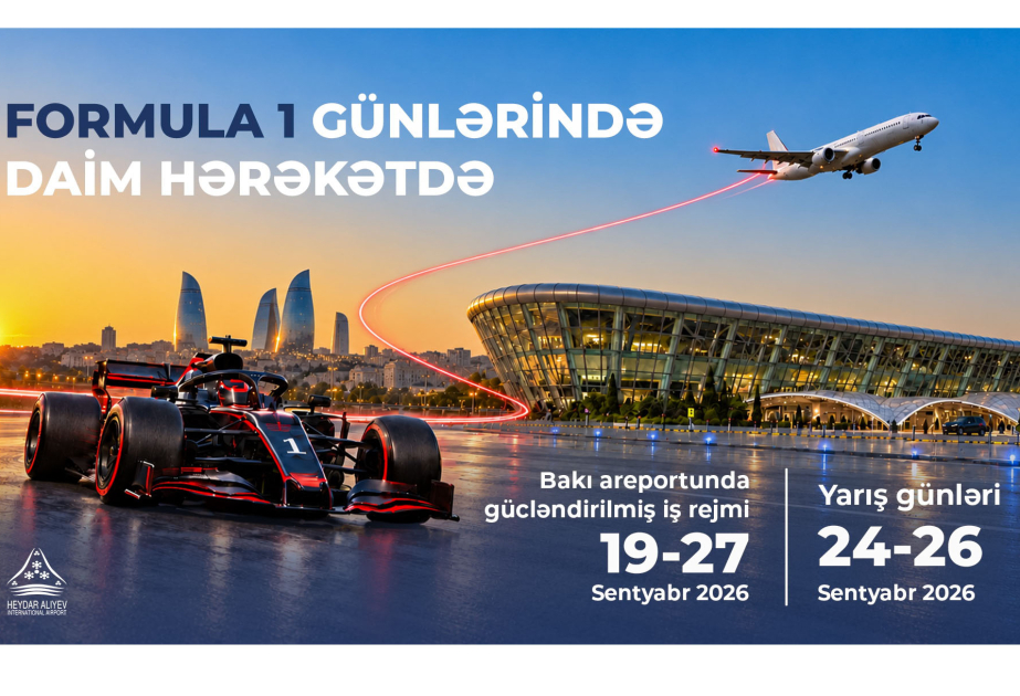 Heydər Əliyev Beynəlxalq Aeroportu Formula 1 ərəfəsində gücləndirilmiş iş rejimində fəaliyyət göstərəcək