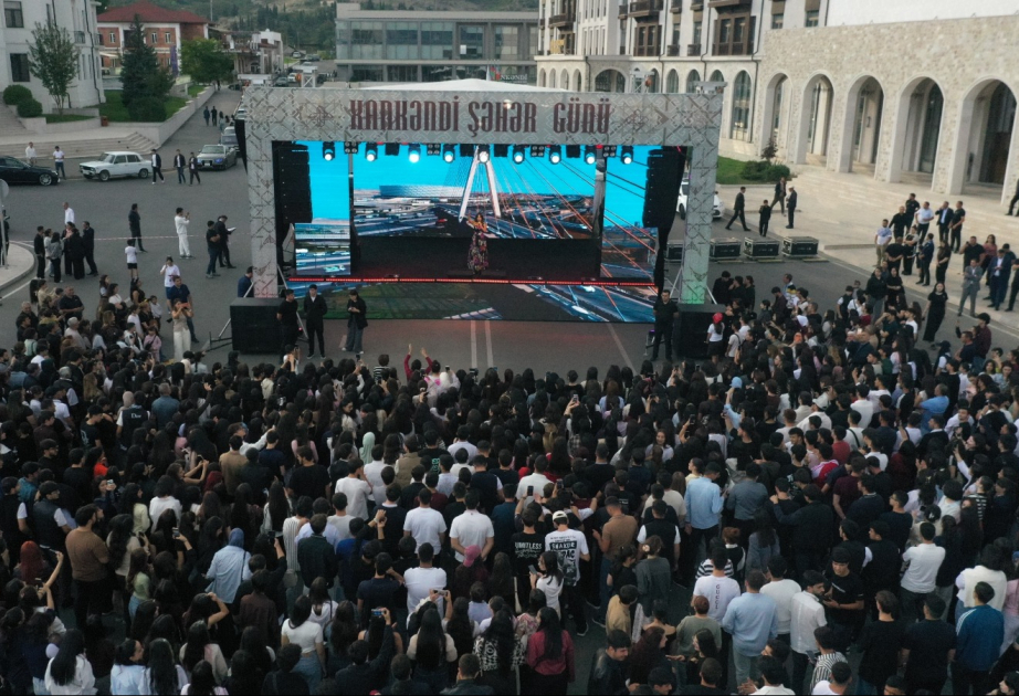 Xankəndidə şəhər günü münasibətilə konsert təşkil olunub