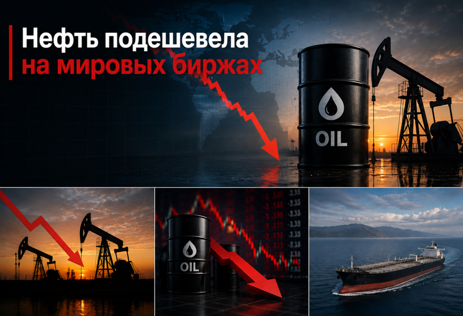 На мировых биржах цены на нефть снижаются