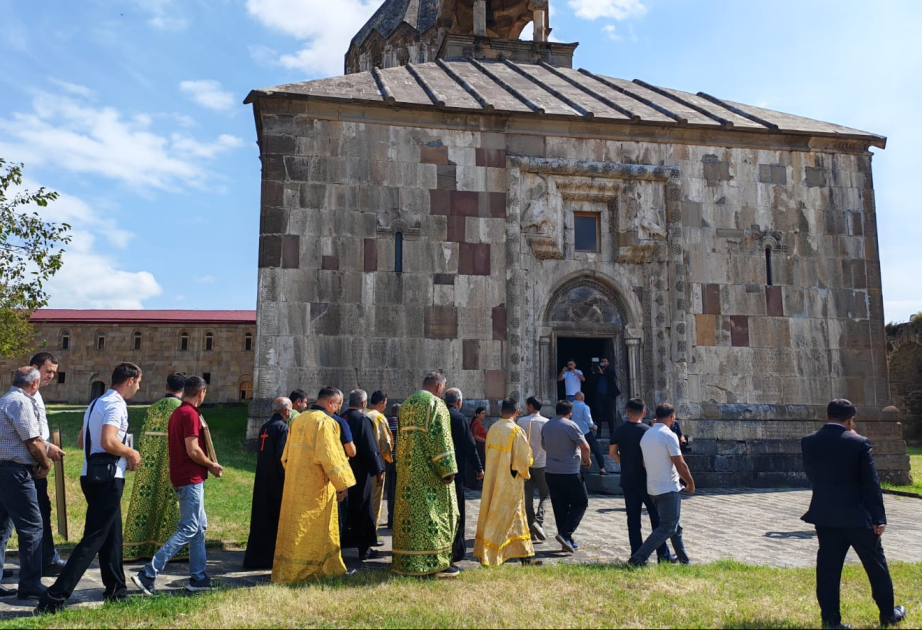 Azərbaycan Alban-Udi Dini İcmasının nümayəndələri Gəncəsar Monastır Kompleksini ziyarət edirlər