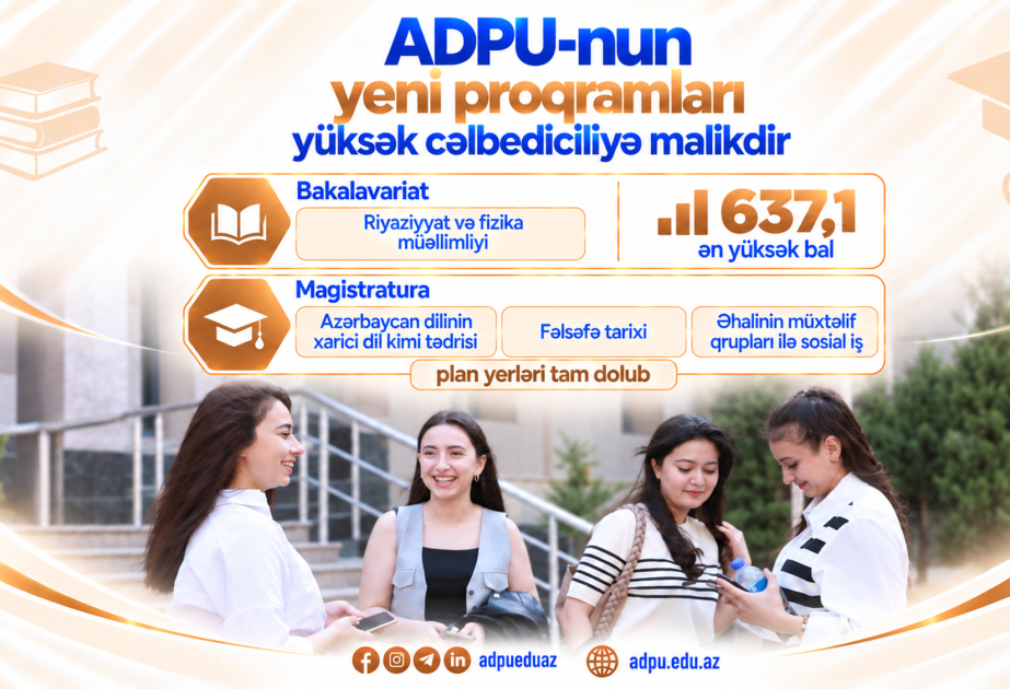 Pedaqoji Universitetdə yeni proqramlar üzrə qəbul nəticələri açıqlanıb