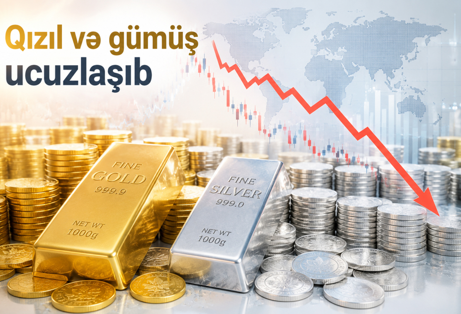 Qızıl və gümüşün ucuzlaşması davam edir
