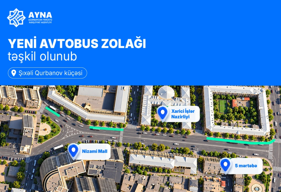 Paytaxtın Şıxəli Qurbanov küçəsində xüsusi hərəkət zolağı təşkil edilib