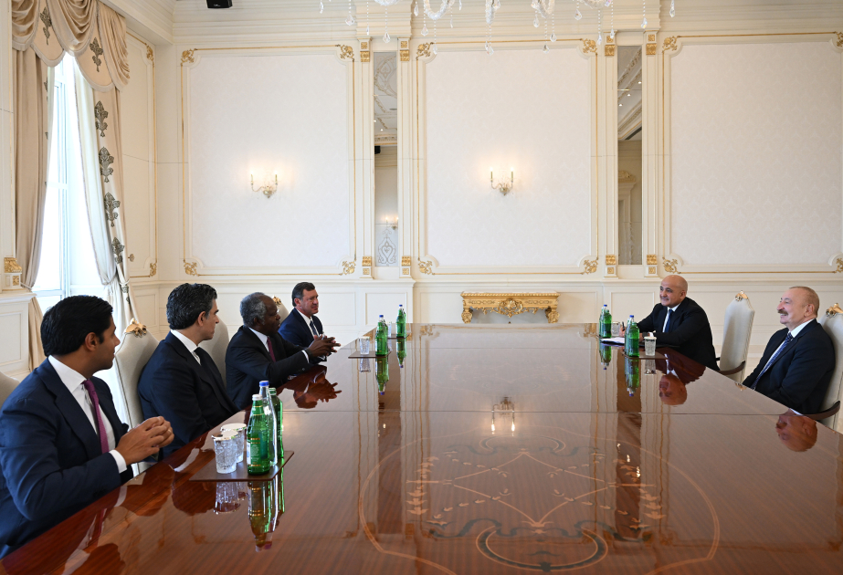 Prezident İlham Əliyev “Global Infrastructure Partners” şirkətinin rəhbərini qəbul edib VİDEO