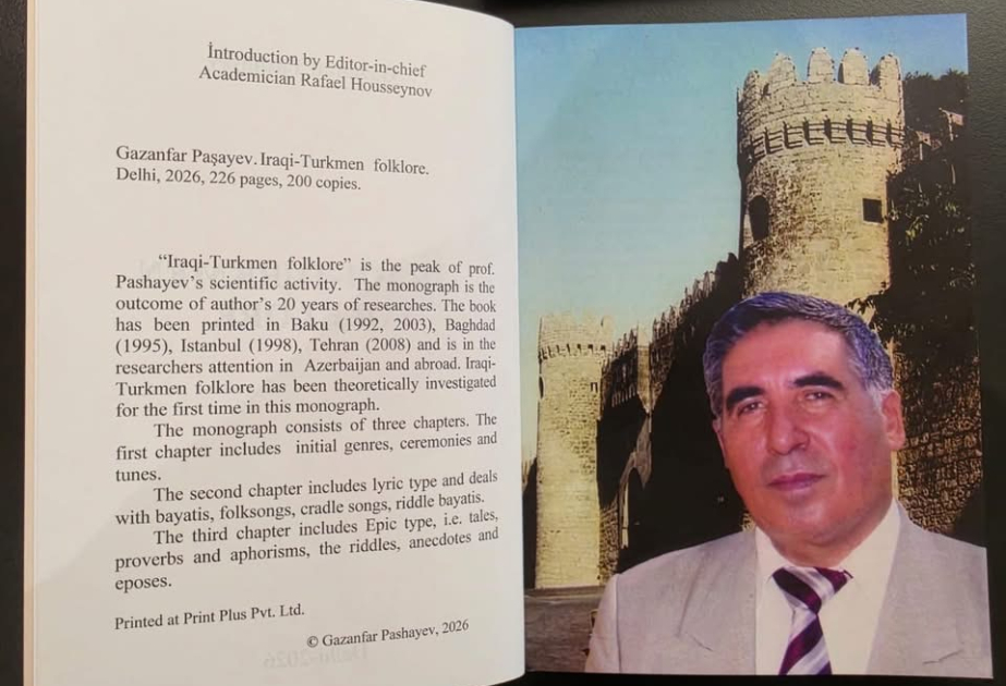 Hindistanda professor Qəzənfər Paşayevin kitabı ingilis dilində nəşr edilib