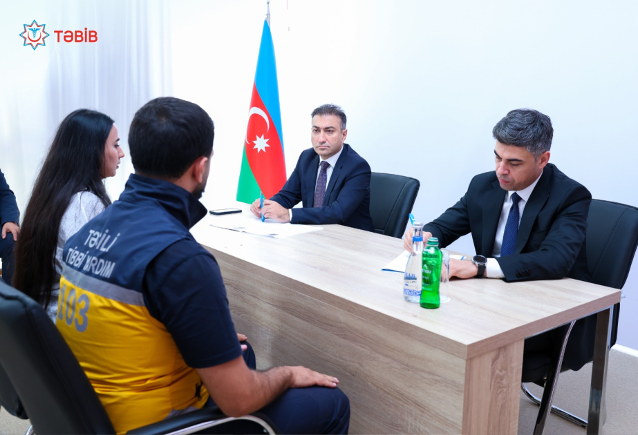TƏBİB-in icraçı direktoru Xocavənddə vətəndaşların müraciətlərini dinləyib