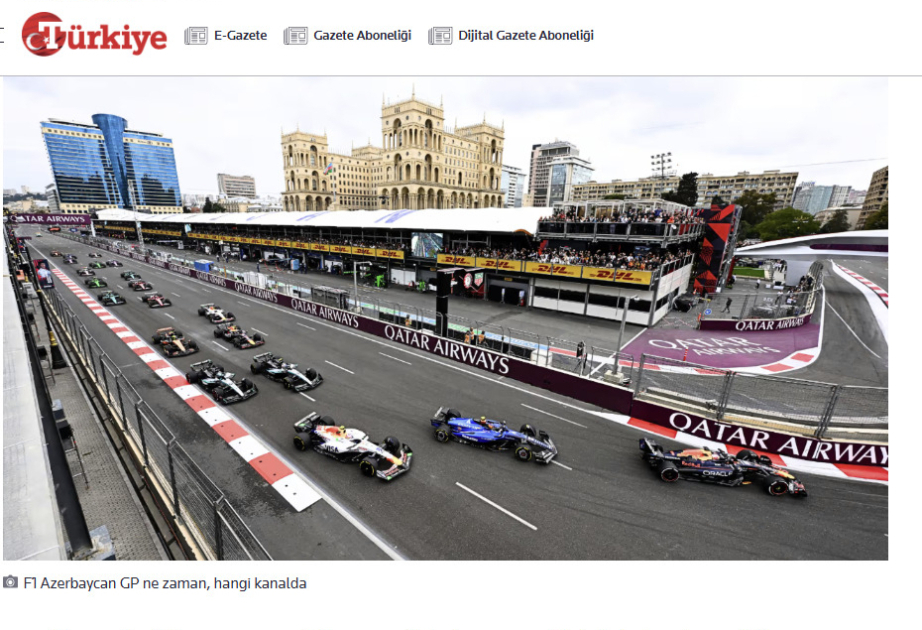 F1 Azerbaijan Grand Prix 2026 in spotlight of Turkish media